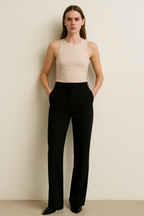 Harper | High-Waist Straight Trousers