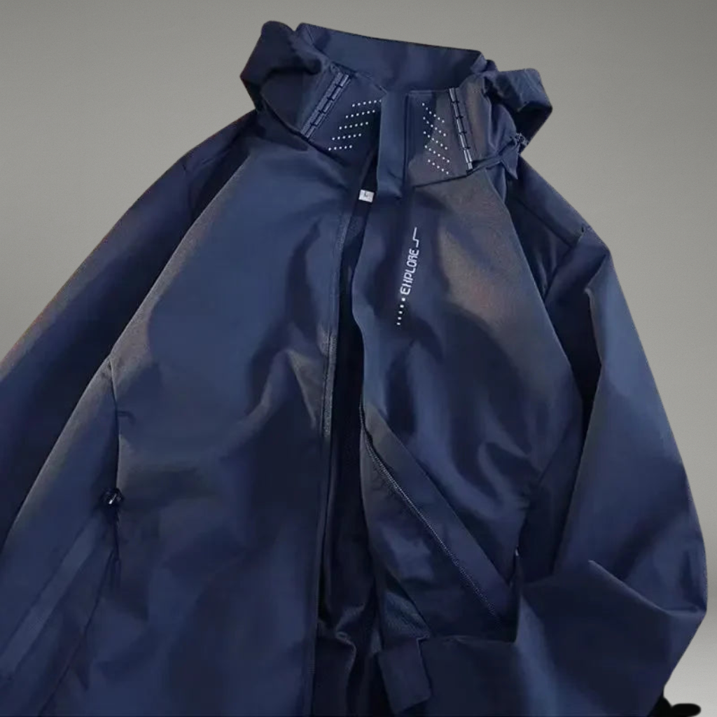 Women’s Hooded Jacket with Front Zip Closure