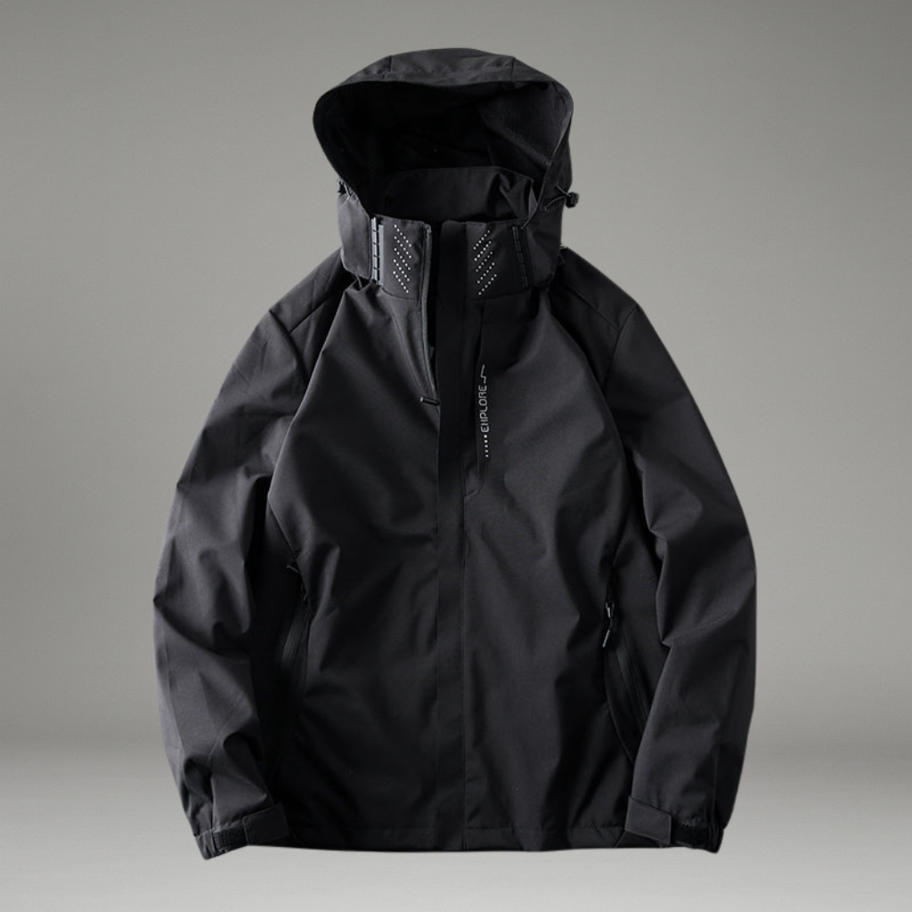 Women’s Hooded Jacket with Front Zip Closure