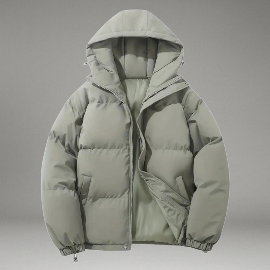 Women’s Hooded Jacket with Front Zip Closure and Side Pockets