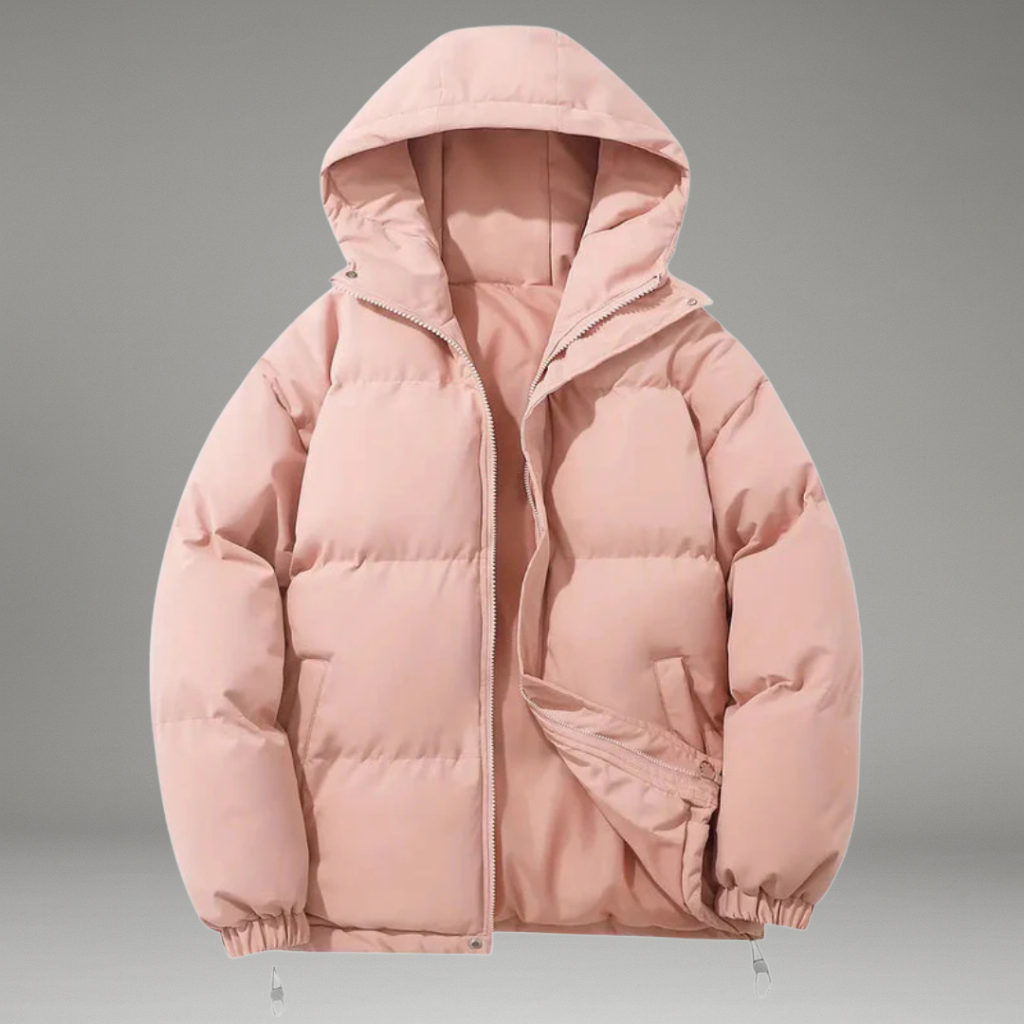 Women’s Hooded Jacket with Front Zip Closure and Side Pockets