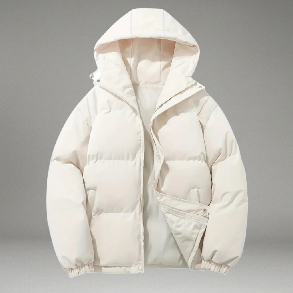 Women’s Hooded Jacket with Front Zip Closure and Side Pockets