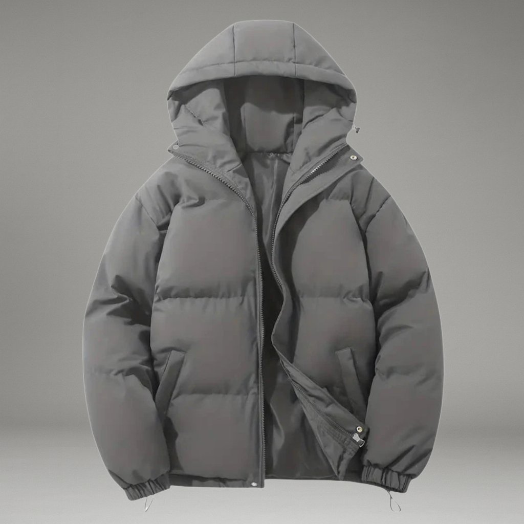 Women’s Hooded Jacket with Front Zip Closure and Side Pockets