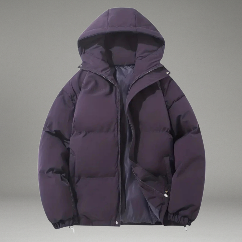 Women’s Hooded Jacket with Front Zip Closure and Side Pockets