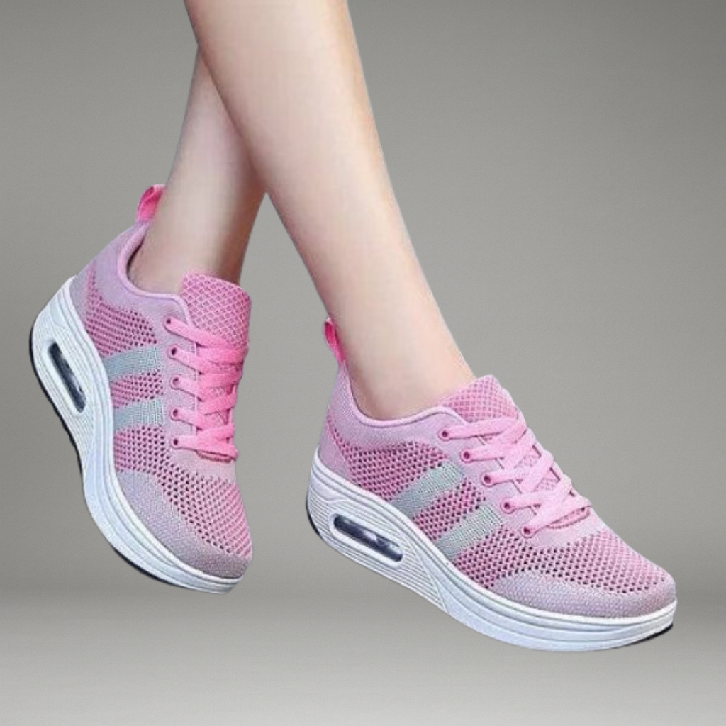 Women’s Lace-Up Sneakers with Thick Sole