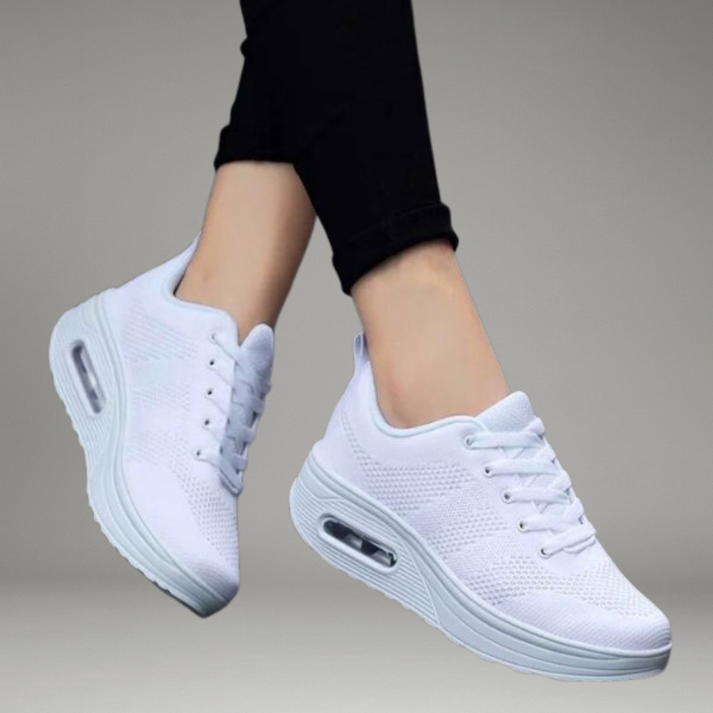 Women’s Lace-Up Sneakers with Thick Sole