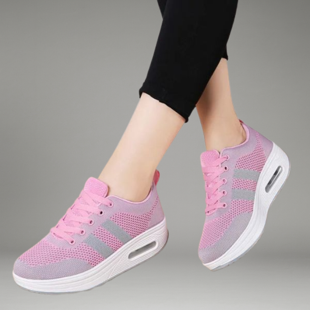 Women’s Lace-Up Sneakers with Thick Sole