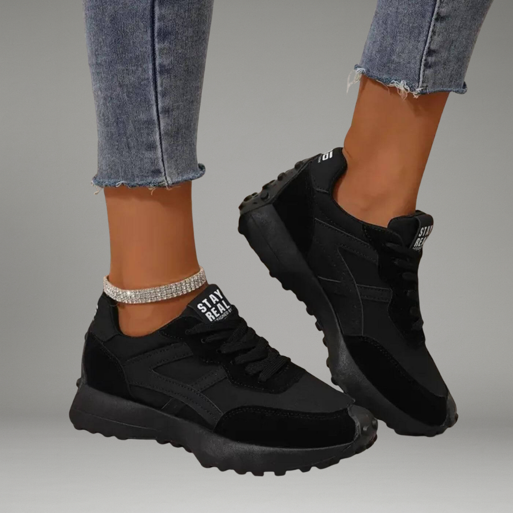 Women’s Lace-up Sneakers with Rubber Sole