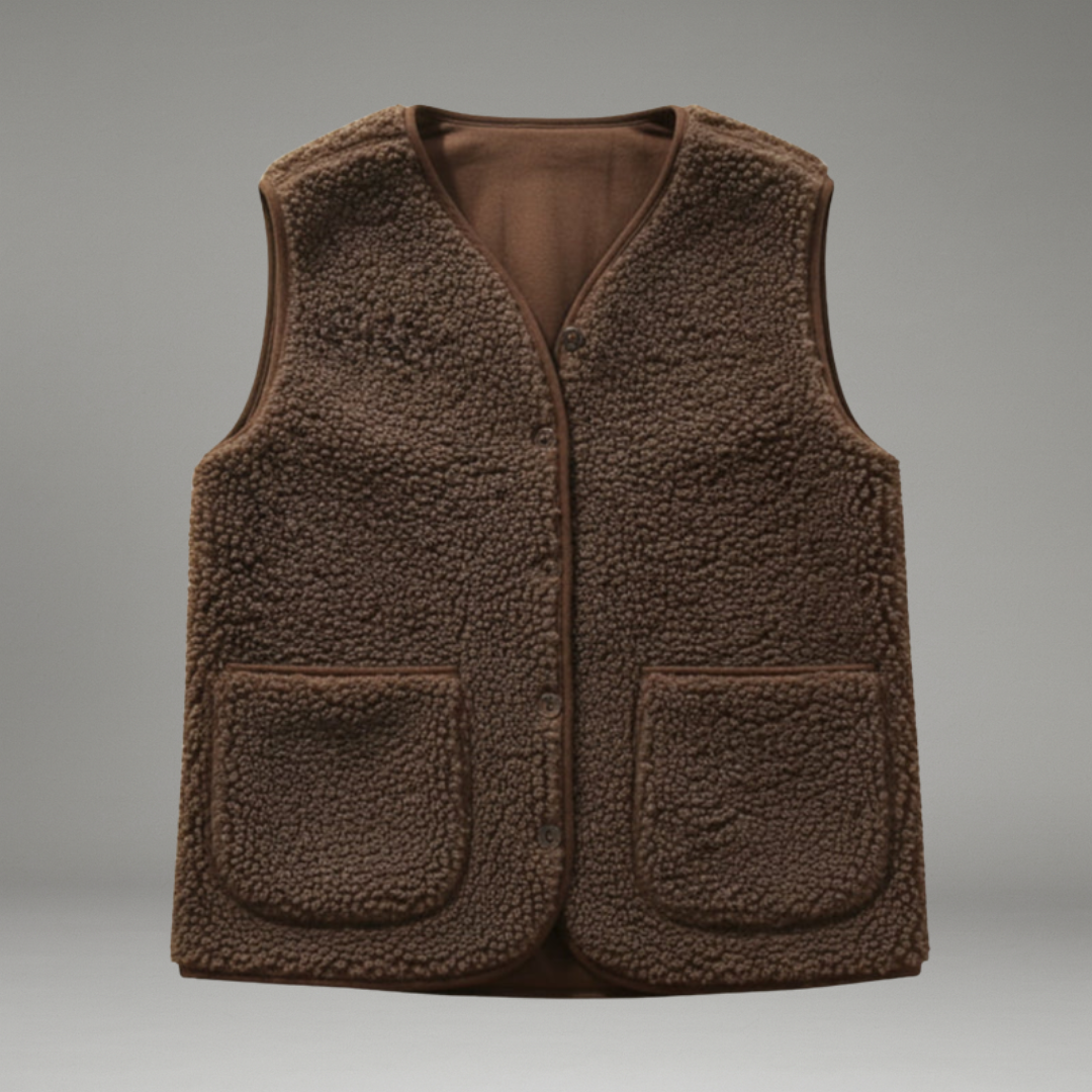 Women’s Vest with Front Closure and Lined Interior