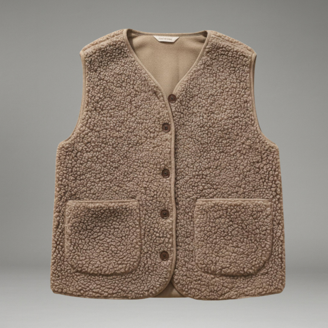Women’s Vest with Front Closure and Lined Interior