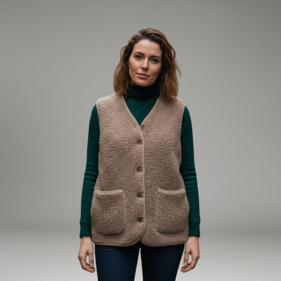 Women’s Vest with Front Closure and Lined Interior