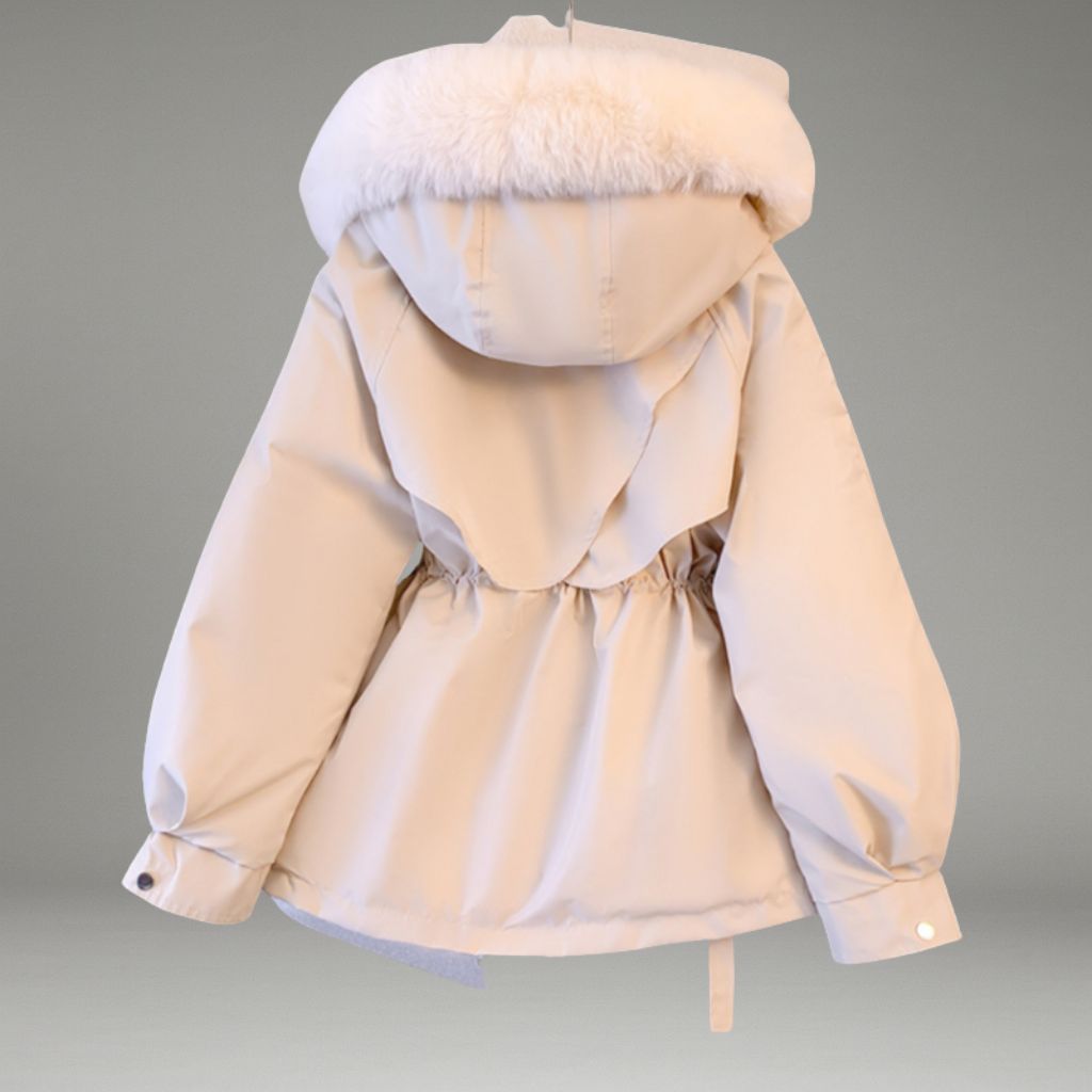 Women’s Winter Parka with Hood and Flap Pockets