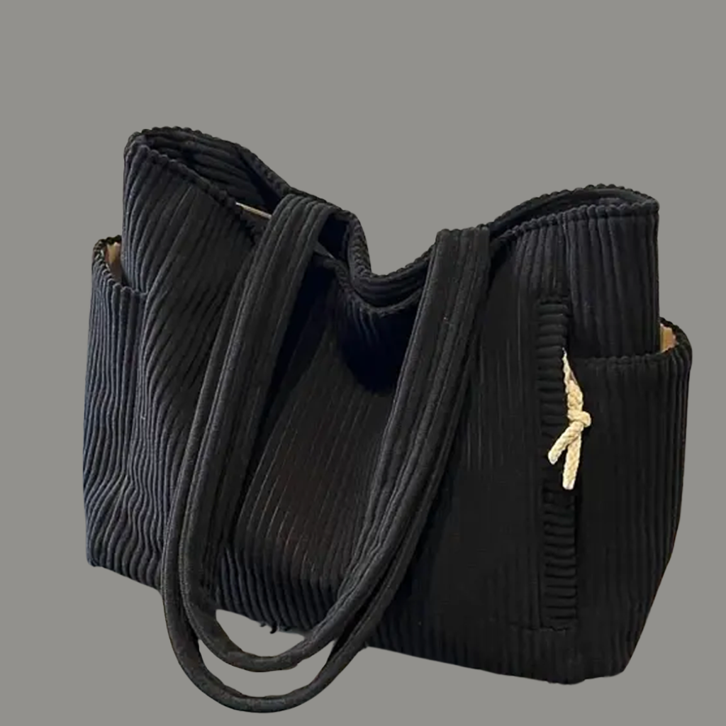 Women’s Tote Bag with Top Opening and Exterior Pockets